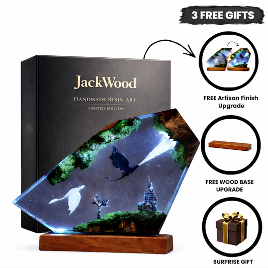 3D Resin Dragon Lamp