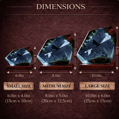 3D Resin Dragon Lamp